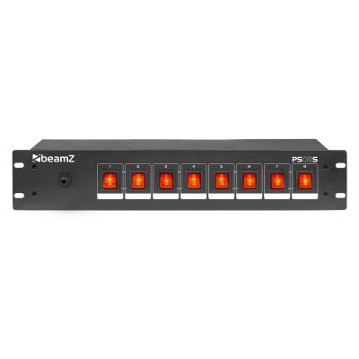 beamZ PS08S Switch Panel 8-Channel Schuko Sockets