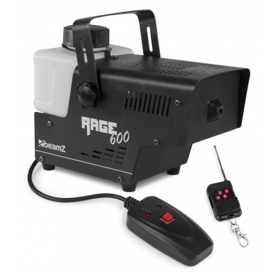 BeamZ Rage 600 dūmu mašīna ar bezvadu kontrolieri BeamZ Rage 600 dūmu mašīna ar bezvadu kontrolieri