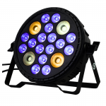 LIGHT4ME MULTIPAR 416 RGB-UV+WW/CW skatuves prožektors LED apgaismojums ballīšu gaismas dekorēšanai tālvadības pults