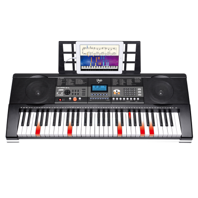 V-TONE VK 500-61L klaviatūras taustiņi, ērģeļu spēles taustiņi, LED klaviatūra ar fona apgaismojumu V-TONE VK 500-61L klaviatūras taustiņi, ērģeļu spēles taustiņi, LED klaviatūra ar fona apgaismojumu
