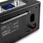 Tune60 DAB radio retro stilā, melns