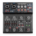 Vonyx VMM401 4 kanālu mikseris ar USB audio interfeisu Vonyx VMM401 4 kanālu mikseris ar USB audio interfeisu
