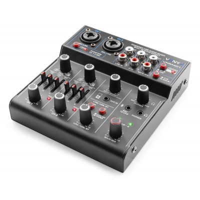 Vonyx VMM401 4 kanālu mikseris ar USB audio interfeisu Vonyx VMM401 4 kanālu mikseris ar USB audio interfeisu