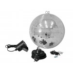 EUROLITE spoguļbumbu komplekts 30cm ar LED Spot EUROLITE spoguļbumbu komplekts 30cm ar LED Spot