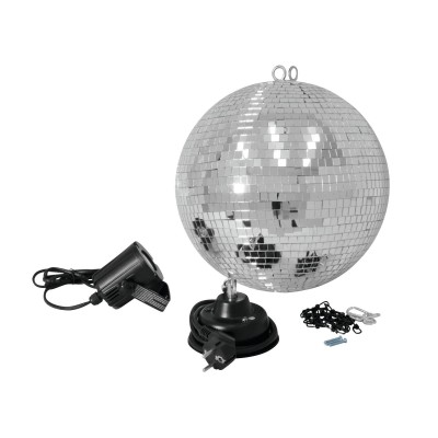 EUROLITE spoguļbumbu komplekts 30cm ar LED Spot EUROLITE spoguļbumbu komplekts 30cm ar LED Spot