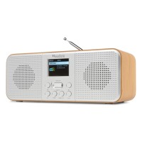 Bucine Stereo interneta radio ar DAB+ sudraba krāsu