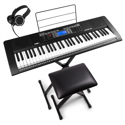 Rhapsody61L elektroniskā tastatūra ar 61 apgaismotu taustiņu Komplekt