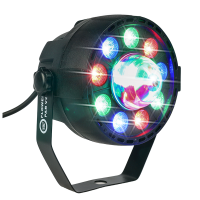 LIGHT4ME FLOWER PAR V2 diskotēkas prožektors DJ apgaismojuma gaismas efekts LED RGB