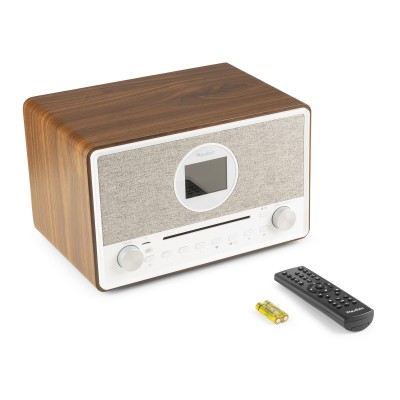 Lucca interneta radio ar DAB+ un CD atskaņotāju Wood