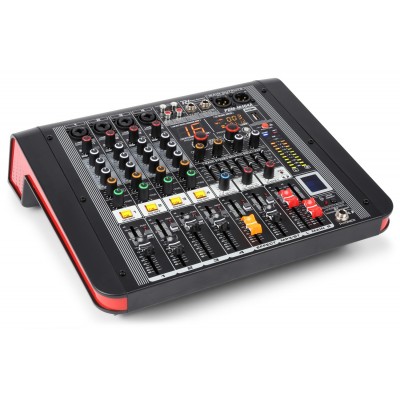 Power Dynamics PDM-M404A 4 kanālu mūzikas mikšeris ar pastiprinātāju