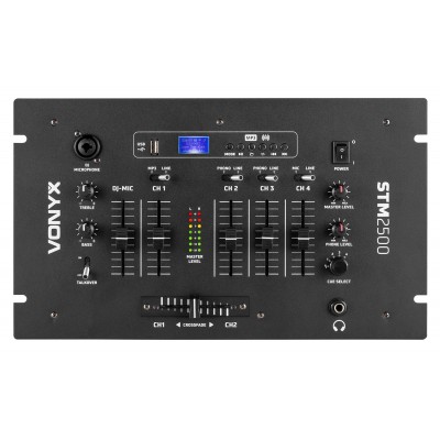 Vonyx STM2500 5 kanālu mikšeris USB/MP3 ar BT Vonyx STM2500 5 kanālu mikšeris USB/MP3 ar BT