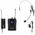 WM55B bezvadu korpusa mikrofona Plug-and-Play komplekts UHF