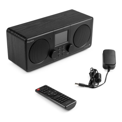 Foza WIFI interneta stereo radio ar DAB+ melnu