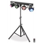 MAX Partybar 2x LED Par and 2x Jellymoon RGBW Gaismas efekts ar statīvu MAX Partybar 2x LED Par and 2x Jellymoon RGBW Gaismas efekts ar statīvu