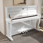 V-TONE BL-980 WH digitālās vertikālās klavieres, baltas, un sēdeklis klavierēm, balts