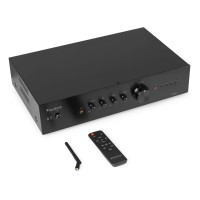 AD200B 2 kanālu HiFi pastiprinātājs melns