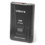 Vonyx STWM712H 2 kanālu VHF bezvadu austiņu mikrofonu sistēma