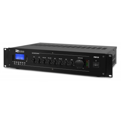 Power Dynamics PRM120 100V 6-CH mikšeris ar pastiprinātāju 120W