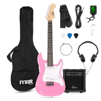 GigKit Junior elektriskās ģitāras komplekts rozā 3/4