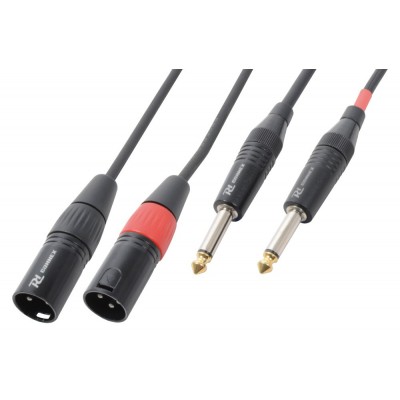 PD-Connex CX64-3 kabelis 2xXLR vīrs-2x6,3 mono 3,0 m