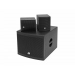OMNITRONIC komplekts MOLLY-12A Subwoofer aktiv + 2x MOLLY-6 Top 8 Ohm, Schwarz