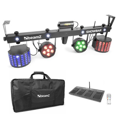 beamZ SHOWBAR 2x PAR, 2x Butterfly un R/G Laser DMX IRC