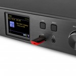 Audizio Brescia interneta uztvērējs ar pastiprinātāju, DAB+ un CD atskaņotāju melns