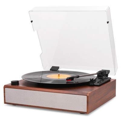 Tucson Vinilplašu atskaņotājs ar BT ieeju/izeju, ķirškoka apdare