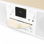 Neapoles digitālās mūzikas sistēmas CD/BT/DAB+/Internet White