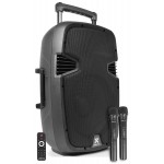 SPJ-PA912 portatīvā skaņas sistēma ABS 12" 2 UHF/USB/MP3