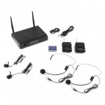 Vonyx WM62B bezvadu mikrofons UHF 16Ch ar 2 korpusiem