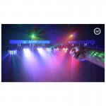 LIGHT4ME LED BAR PAR DERBY LASER daudzefektu gaismas disko apgaismojuma komplekts