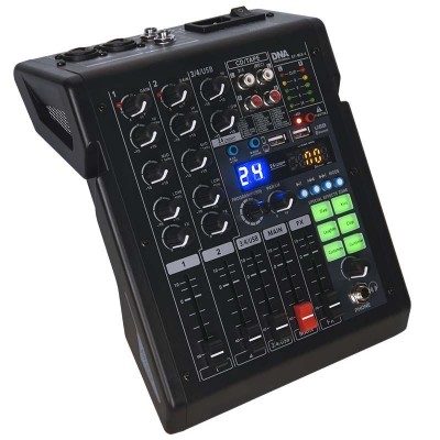 DNA EF-MIX 4 audio mikseris USB MP3 Bluetooth analogie 4 kanāli DNA EF-MIX 4 audio mikseris USB MP3 Bluetooth analogie 4 kanāli