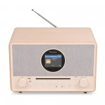 Lucca interneta radio ar DAB+ un CD atskaņotāju, krēmkrāsas