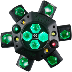 LIGHT4ME COSMOS gaismas daudzefektu LED RGBWA 6in1 staru efekts Bee Eye 2x lāzera R/G strobe W/A disko klubu DJ apgaismojums LIGHT4ME COSMOS gaismas daudzefektu LED RGBWA 6in1 staru efekts Bee Eye 2x lāzera R/G strobe W/A disko klubu DJ apgaismojums