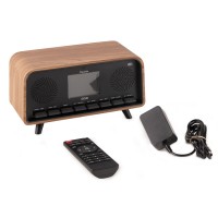 Desio DAB radio gaišā koka krāsā