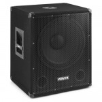 Vonyx SMWBA15MP3 Bi-AMP 15 collu/600 W un Bluetooth zemfrekvences skaļrunis