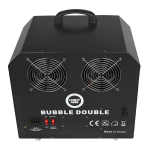 LIGHT4ME BUBBLE DOUBLE burbuļu mašīna 300W melna bezvadu tālvadības pults