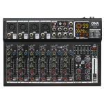 DNA GFH8 analogais audio mikseris 8 kanāli Bluetooth USB MP3 Phantom +48V skaidu plāksne