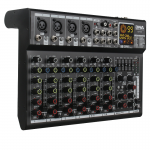 DNA GFH8 analogais audio mikseris 8 kanāli Bluetooth USB MP3 Phantom +48V skaidu plāksne