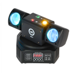 LIGHT4ME SID1 gaismas daudzefektu LED 4in1 RGBWA staru efekts 2x lāzera R/G zelta stroboskopu disko klubu DJ apgaismojums