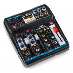 Vonyx VMM-P500 4 kanālu mūzikas mikšeris ar DSP/USB un MP3/Bluetooth