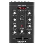 Vonyx STM500WT 2 kanālu USB/MP3/BT mikšeris Vonyx STM500WT 2 kanālu USB/MP3/BT mikšeris