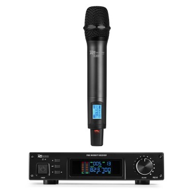 PD210 160 kanālu UHF bezvadu mikrofons True Diversity System HH