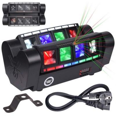 LIGHT4ME SPIDER STROBO LASER daudzefektu LED efekts