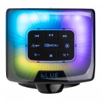 Track 2.0 pastiprinātāja skaļruņu komplekts ar LED, melns